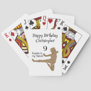 Jeu De Cartes Black & White Martial Arts Karate Anniversaire