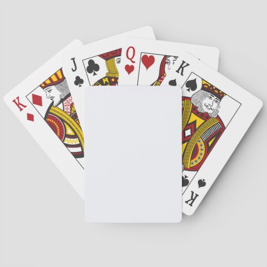 Jeu De Cartes Blanc Fantôme Uni (dos)