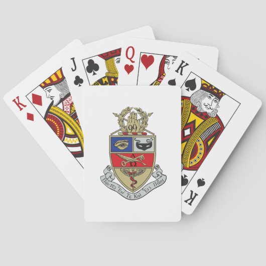 Jeu De Cartes Blason de Kappa Psi (dos)