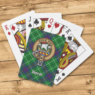 Jeu De Cartes Blason du clan Duncan sur tartan