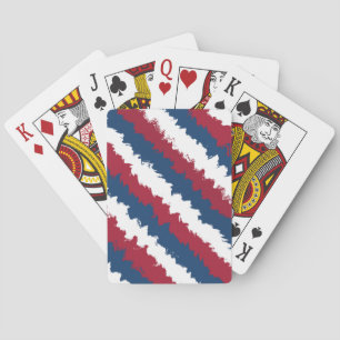 Jeu De Cartes Bleu, blanc et rouge Cool