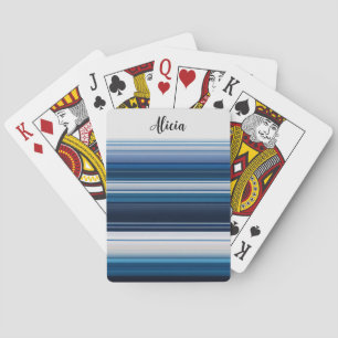 Jeu De Cartes Bleu blanc gris horizontal