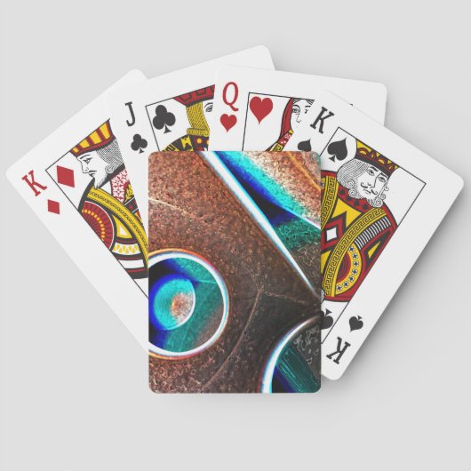 Jeu De Cartes Bleu cuivre (dos)