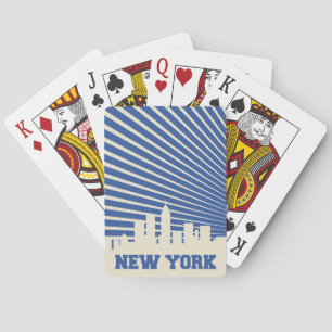 Jeu De Cartes Bleu de New York City