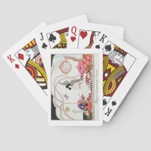 Jeu De Cartes Bleu foncé! ou L'Appartement à la mode, 1920 (poch