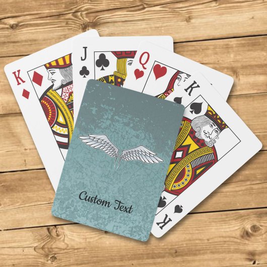 Jeu De Cartes Bleu gris ailes jouer cartes