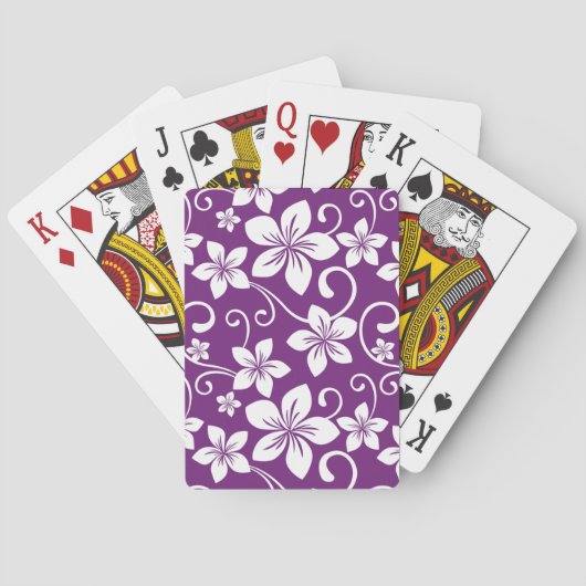 JEU DE CARTES BLEU HAWAII (PLUM) (dos)