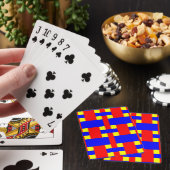 Jeu De Cartes Bleu, jaune et rouge (In Situ)