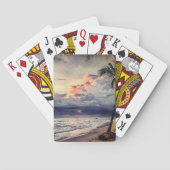 Jeu De Cartes Bleu Océan Plage de sable été (dos)