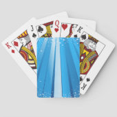 Jeu De Cartes Bleu Starburst Étincelle avec rayons lumineux (dos)