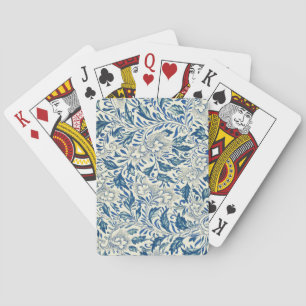 Jeu De Cartes Bleu Vintage Floral Asiatique : Chinoiserie Antiqu