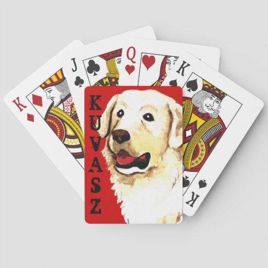 Jeu De Cartes Bloc couleur Kuvasz (dos)