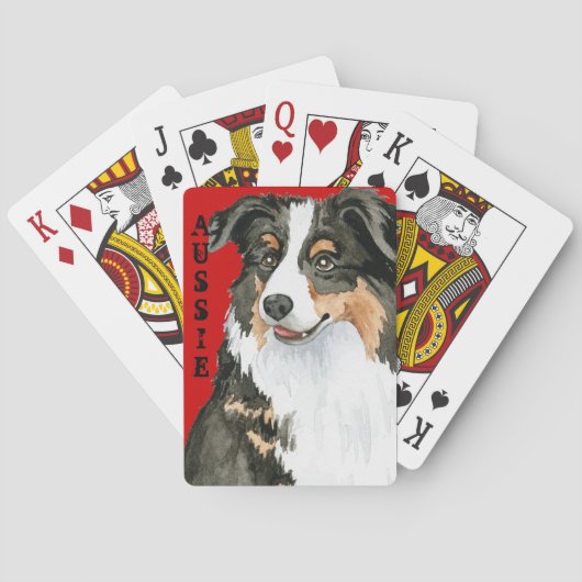 Jeu De Cartes Bloc de couleur australien (dos)