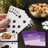 Jeu De Cartes Blocage couleur violet bande horizontale (In Situ)
