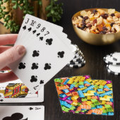 Jeu De Cartes Blocs constitutifs en plastique au néon (In Situ)