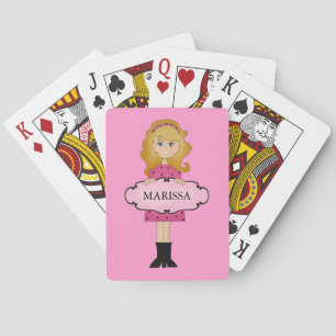 Jeu De Cartes Blonde Girly Playing Cards