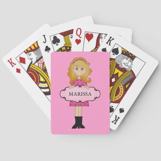 Jeu De Cartes Blonde Girly Playing Cards (dos)