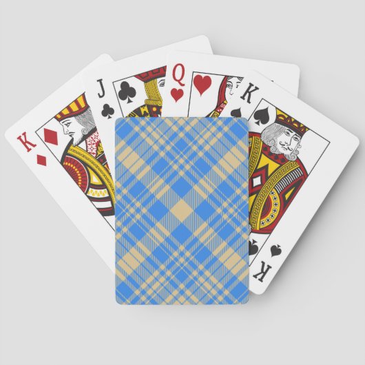 Jeu De Cartes Blue and Yellow Scottish Tartan Plaid (dos)