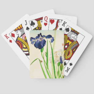 Jeu De Cartes Blue Iris - imprimé japonais aquarelle
