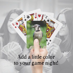 Jeu De Cartes Blue Jay sur Fence Bird Lover's Playing Cards