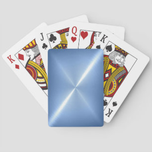 Jeu De Cartes Blue Platinum Stainless Shiny Metal