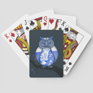 Jeu De Cartes Blue Willow Owl Jouer des cartes