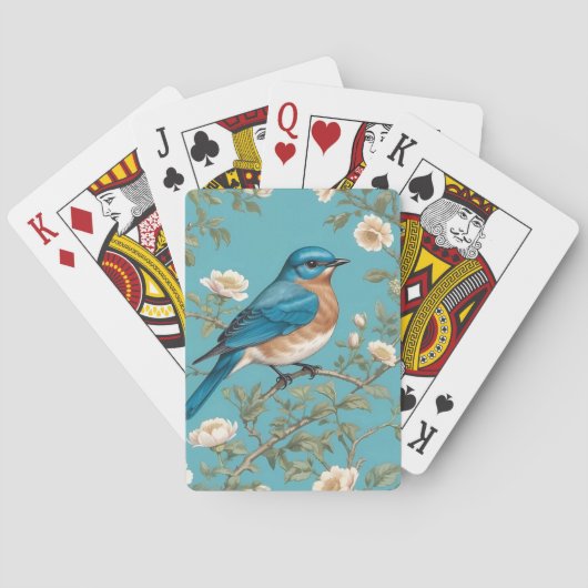 Jeu De Cartes Bluebird William Morris Inspiré Turquois (dos)