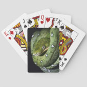 Jeu De Cartes Boa vert de serpent vert d'arbre en Bolivie (dos)