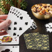 Jeu De Cartes Bohemian Gold Diamonds and Swirls Pattern (In Situ)