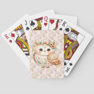 Jeu De Cartes Boho Cottagecore Owl Floral Farmcore Charme