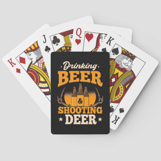 Jeu De Cartes Boire De La Bière Et Chasser Le Cerf (dos)