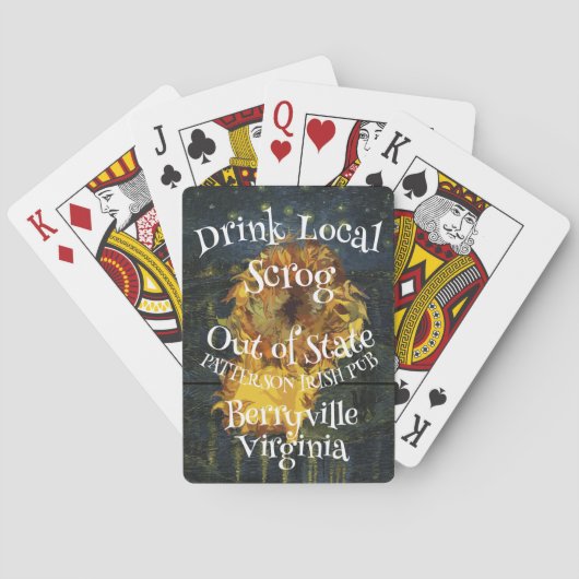 Jeu De Cartes Boire un scrog local hors de State Patterson Pub (dos)