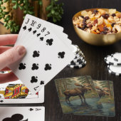 Jeu De Cartes Bois d'orignal rustique Forêt enchantée (In Situ)