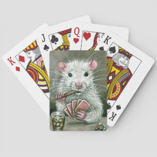 Jeu De Cartes Boisson de cigare de carte de rat