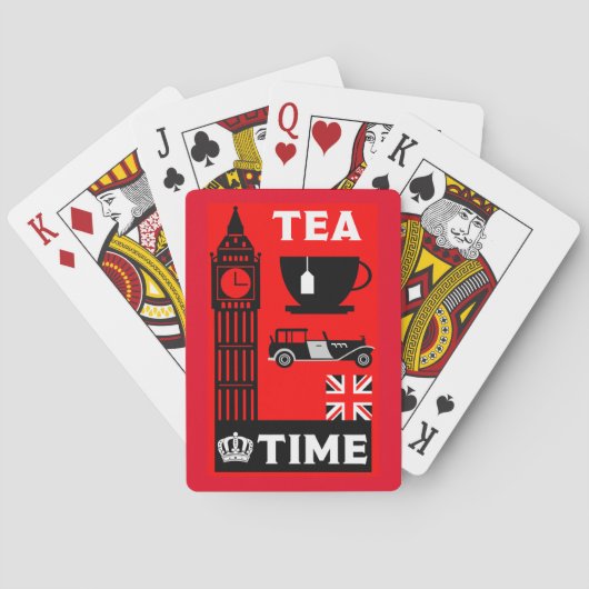 Jeu De Cartes Boissons de thé britanniques classiques (dos)