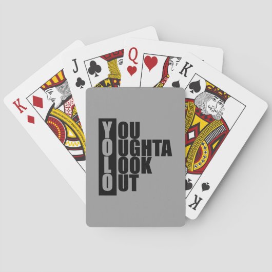 Jeu De Cartes Boîte verticale YOLO (dos)