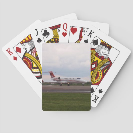 Jeu De Cartes Bombardier Lear Jet 45XR (dos)