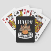 Jeu De Cartes BON THANKSGIVING action de grâce drôle (dos)