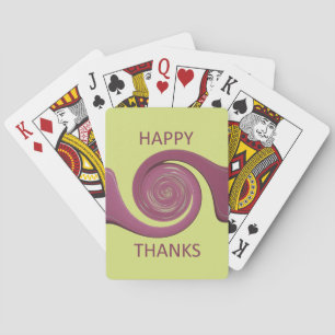 Jeu De Cartes Bon thanksgiving Texte Art Design.