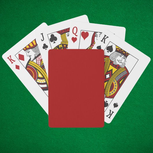 Jeu De Cartes Bonbons foncés Pomme rouge couleur solide