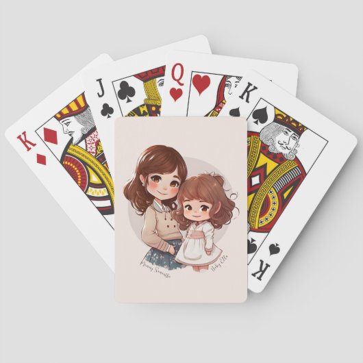 Jeu De Cartes Bond adorable maman et fille (4) (dos)