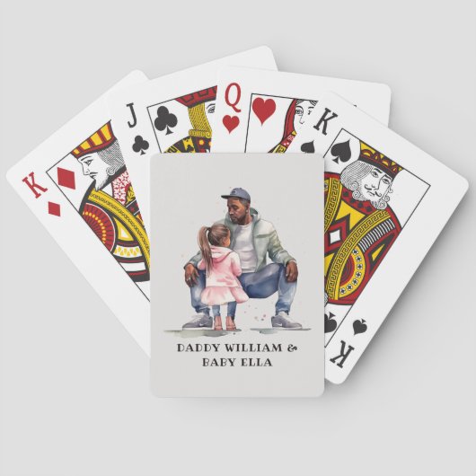 Jeu De Cartes Bond père noir et fille (dos)