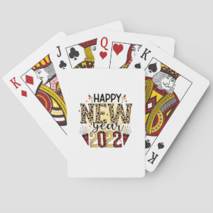 Jeu De Cartes Bonjour 2022 Bonne année 2022 Leopard
