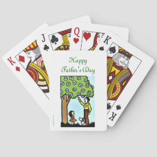 Jeu De Cartes Bonne Fête des pères avec papa et fille