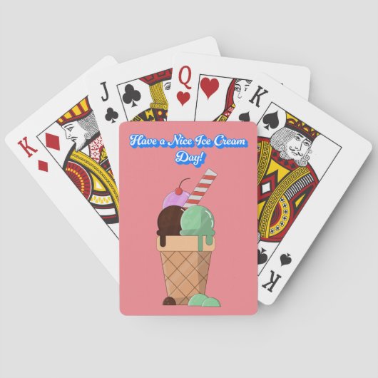 Jeu De Cartes Bonne journée de crème glacée ! (dos)
