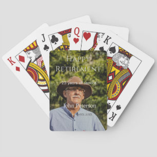 Jeu De Cartes Bonne retraite photo nom année de service