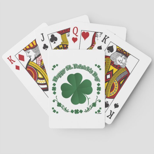 Jeu De Cartes Bonne Saint Patrick's Day (dos)