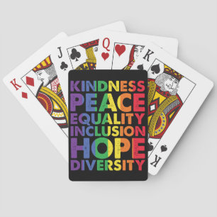Jeu De Cartes Bonté Paix Égalité Amour Inclusion Espoir LGBT