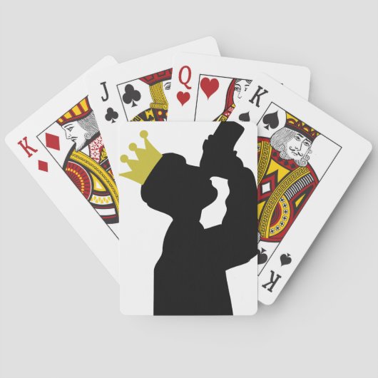 Jeu De Cartes booster king avec icône couronne (dos)