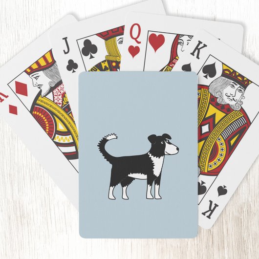 Jeu De Cartes Bordure mignonne galloise Collie Sheepdog